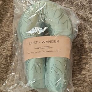 Lost + Wander Mint Green Travel Neck Pillow